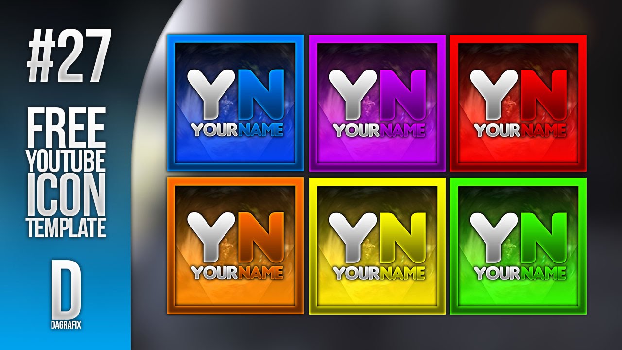 1280x720 Gaming Youtube Icon Template
