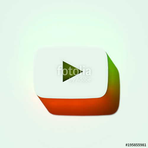 500x500 White Youtube Play Icon Illustration Of White Player, Youtube