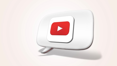 480x270 Youtube Logo Rotating In A Speech Bubble Clip