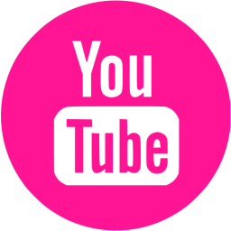 256x256 Deep Pink Youtube Icon