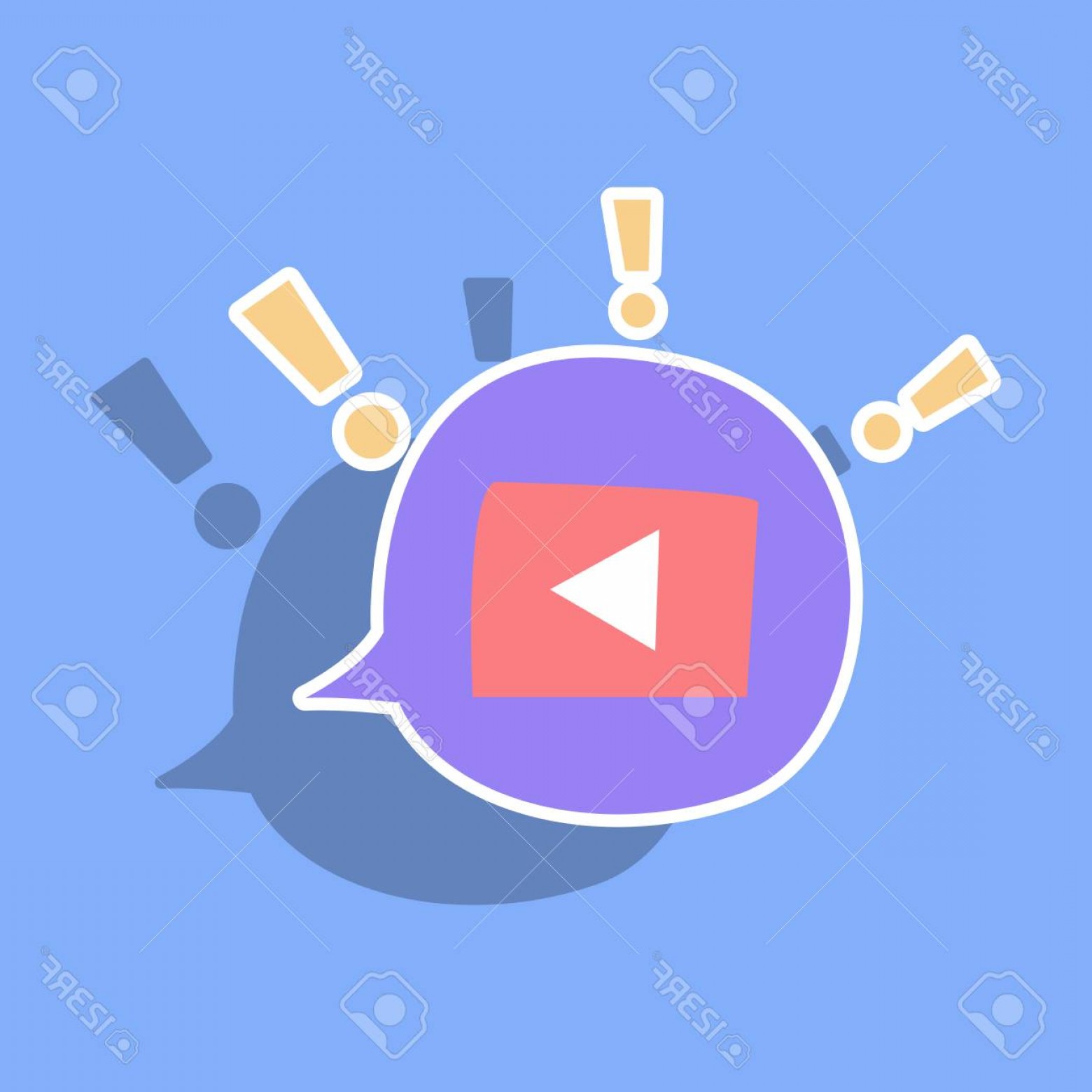 1560x1560 Photostock Vector Sticker Play Vector Logo Icon Button Youtube