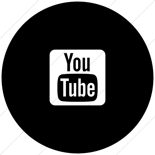 512x512 Iconsetc Flat Circle White On Black Foundation Social Youtube Icon