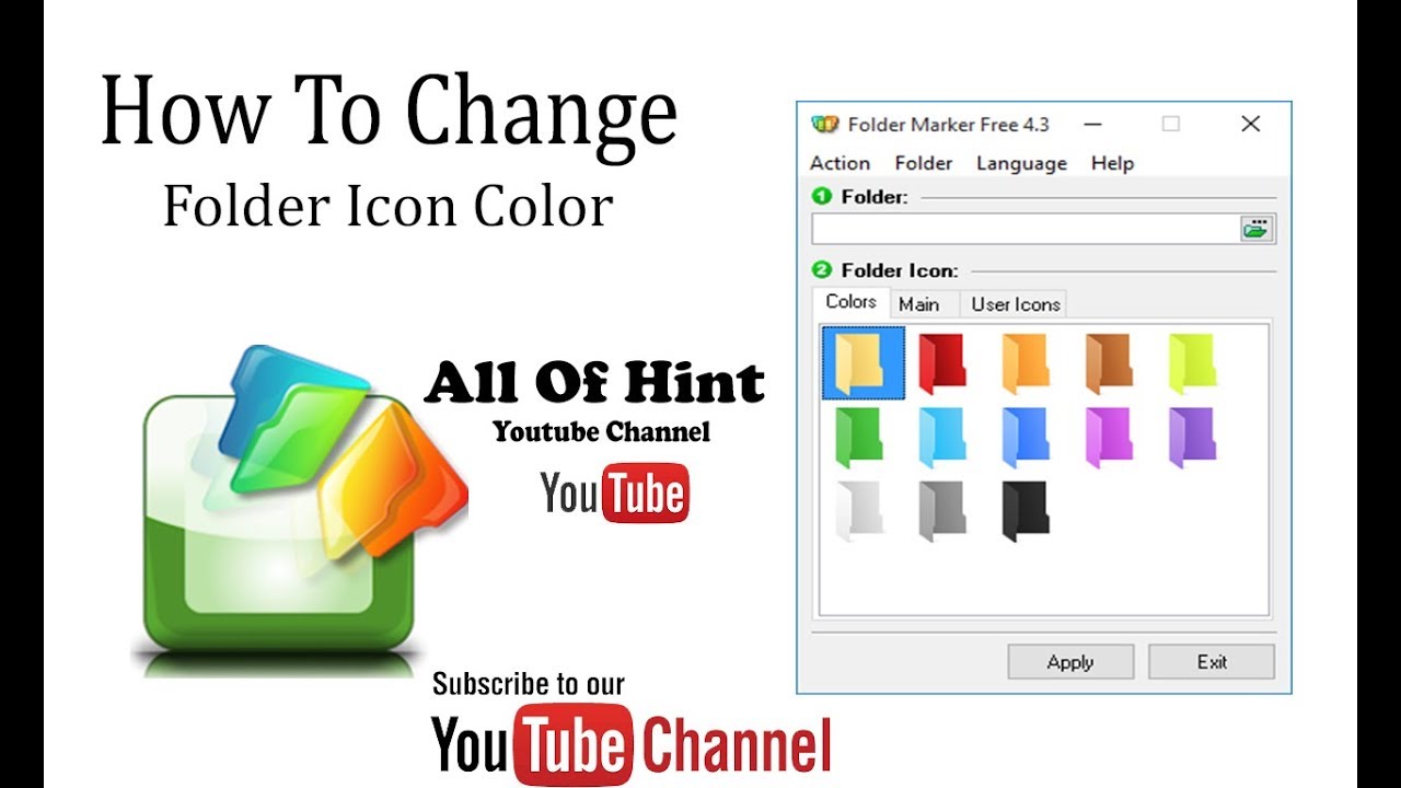 1280x720 How To Change Folder Icon Color Using Folder Marker Software