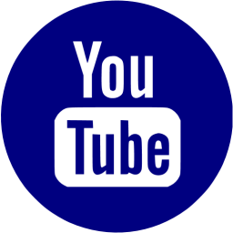 256x256 Navy Blue Youtube Icon