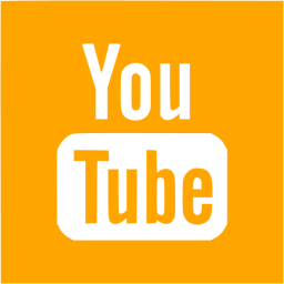 256x256 Orange Youtube Icon