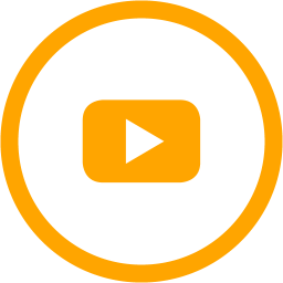 256x256 Free Orange Youtube Icon