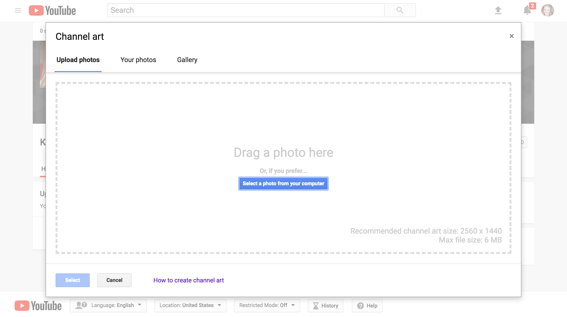 2388x1338 The Perfect Youtube Banner Size And Template Channel Art Ideas