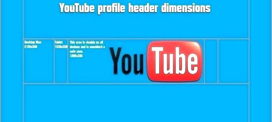 900x405 Channel Art Template Youtube Logo Banner