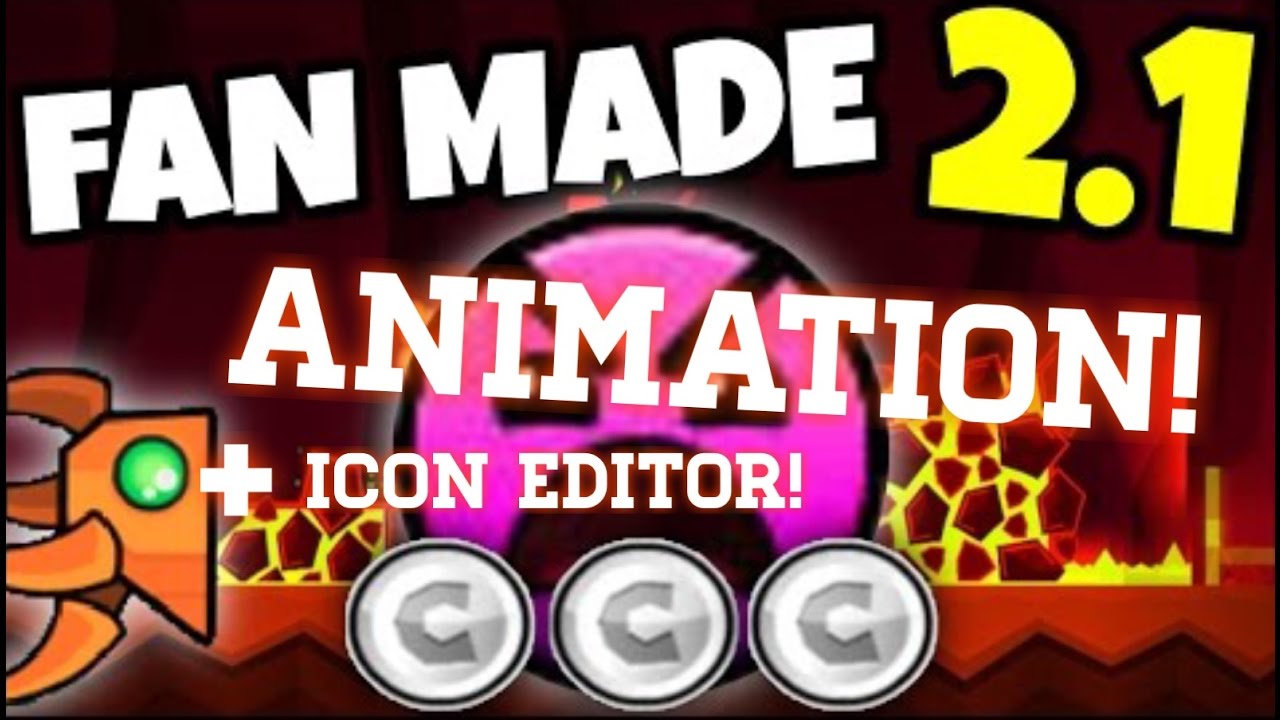1280x720 Geometry Dash Fan Made Animation! Icon Editor! And Cool Icon