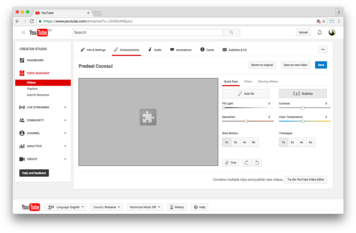1377x901 Hd Youtube's Video Editor Uses Flash