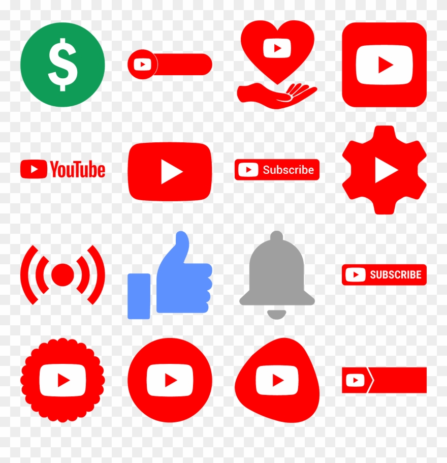 880x911 Download Icons Logos Youtube Vector Png