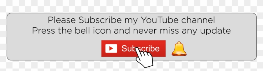 840x228 Youtube Subscribe Button And Bell Icon Free