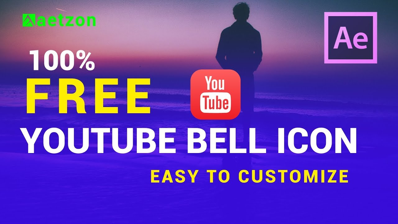 1280x720 Youtube Bell Icon Intro Template Download