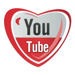 256x256 Youtube Icons, Free Icons In Heart Social Icons