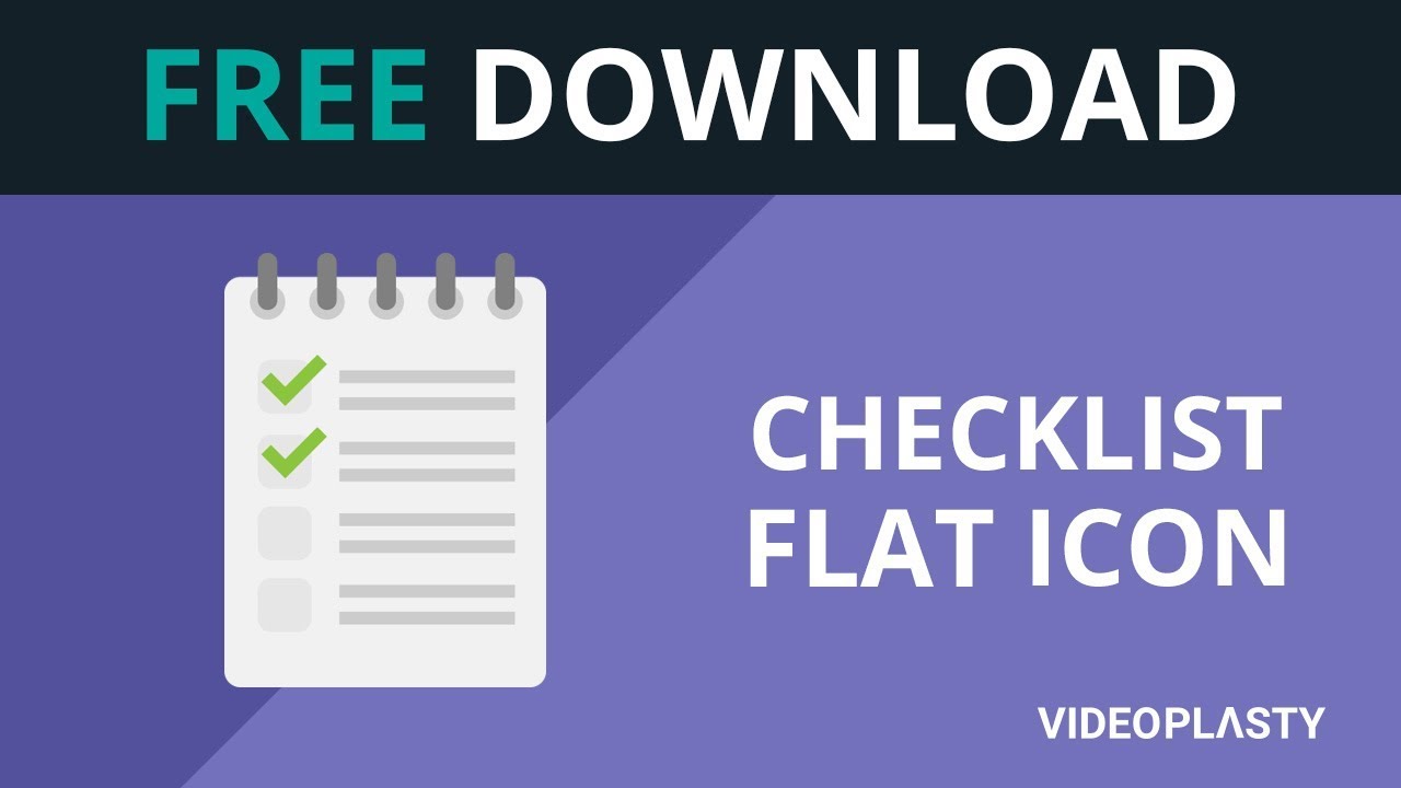1280x720 Free Download Checklist Animation