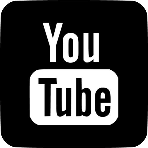 512x512 Black Youtube Icon