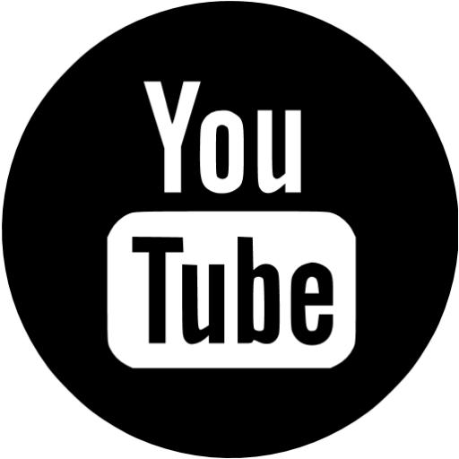 512x512 Black Youtube Icon