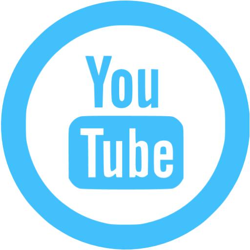512x512 Caribbean Blue Youtube Icon