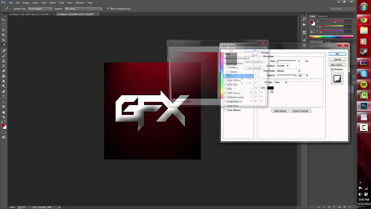 How To Make A Gaming Logo For Youtube W Photoshop Cc 1280x720 How To Make A Gaming Logo For Youtube W Photoshop Cc