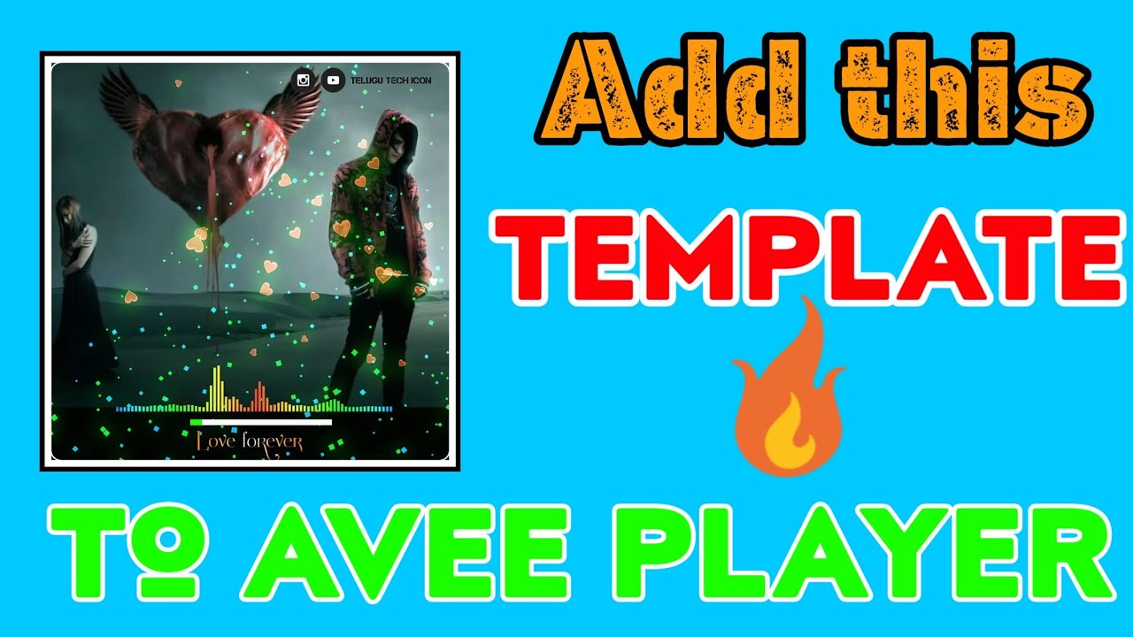 1280x720 How To Add Square Size Template To Avee Player In Telugu