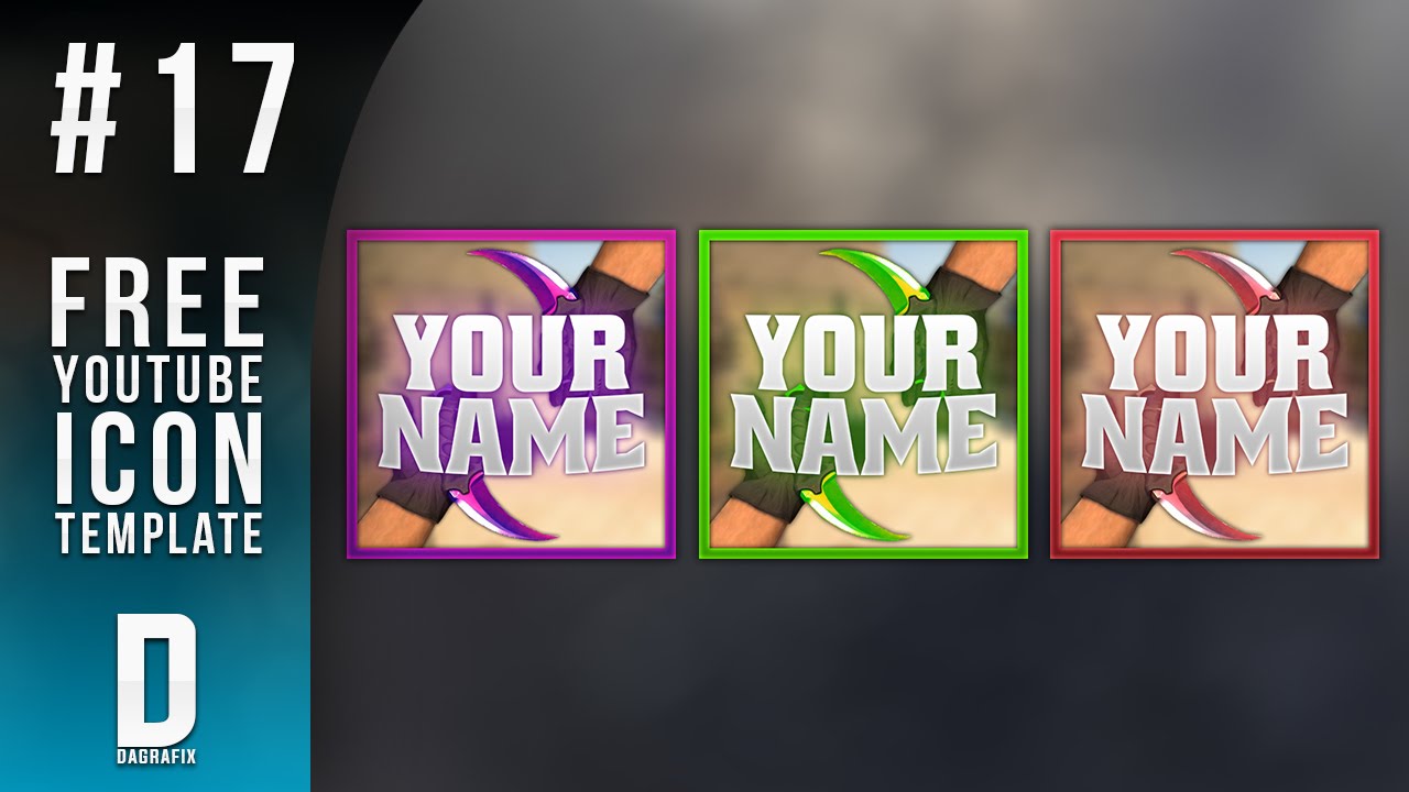 1280x720 Csgo Youtube Icon Template