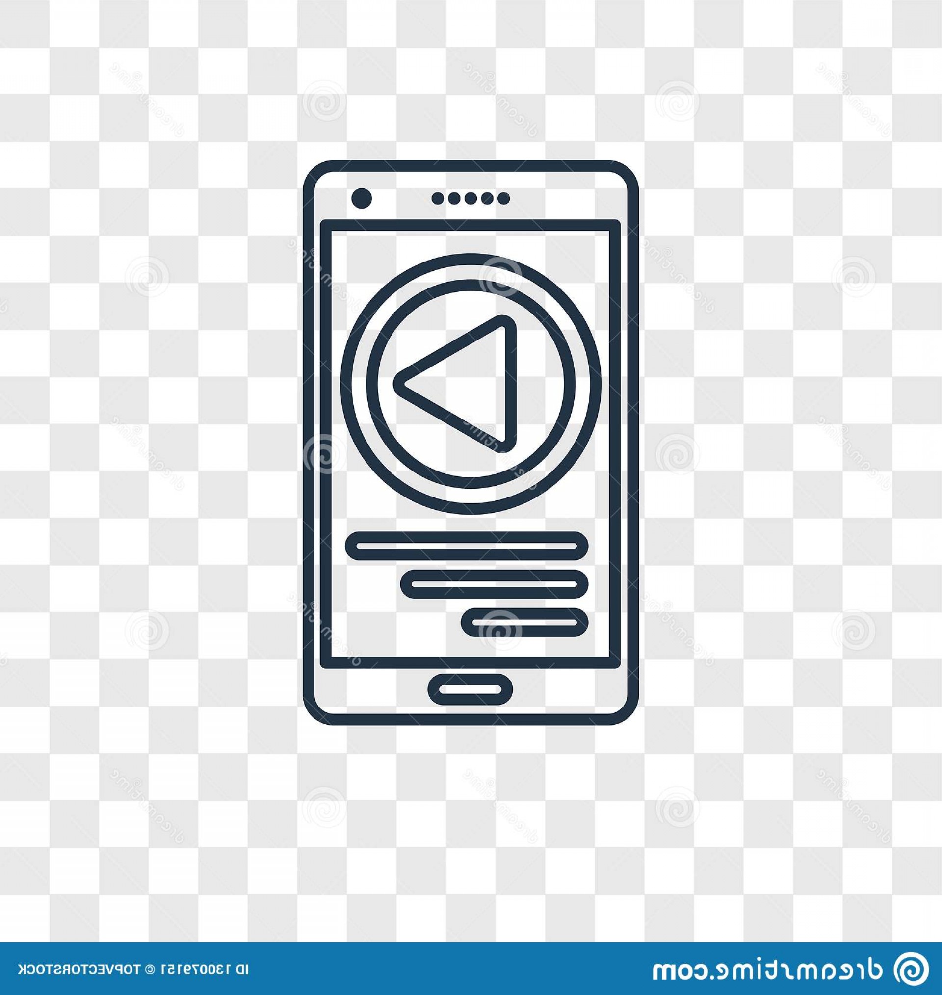 1920x2028 Youtube Concept Vector Linear Icon Isolated Transparent Backg