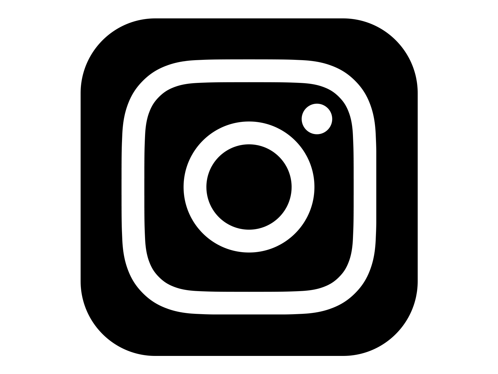 1600x1200 Instagram Icon White On Black Instagram Logo In Instagram