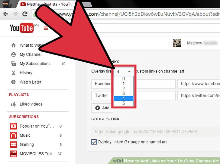 728x545 How To Add Links On Your Youtube Channel Art Steps