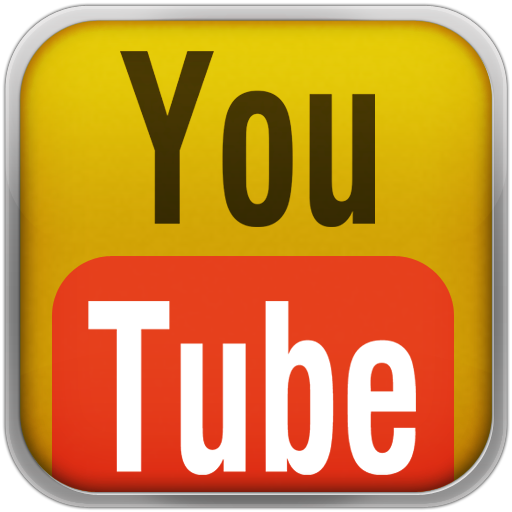 512x512 Yellow Youtube Red Icon