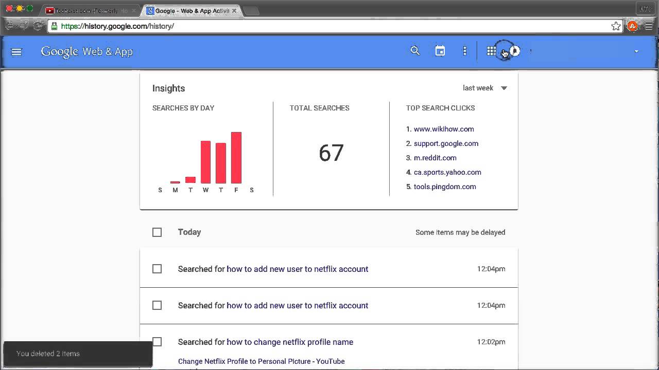 1280x720 How To Clear Google Search History Delete Your Google Search