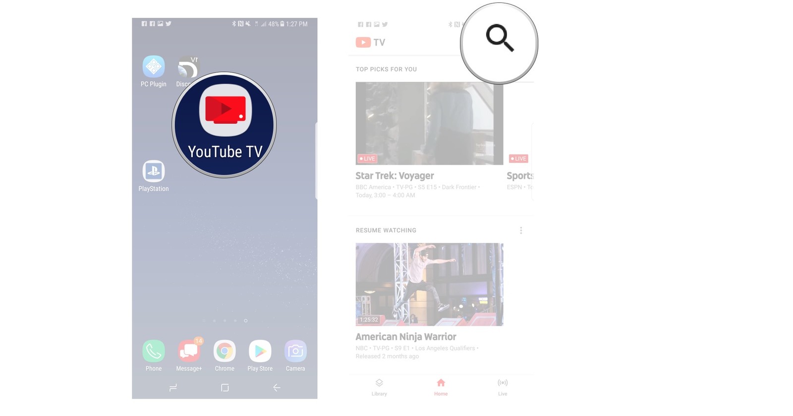 1600x840 How To Find The Shows You Want To Watch On Youtube Tv Android