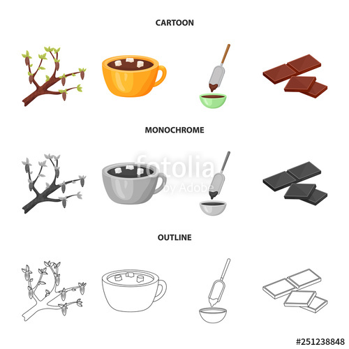 500x500 Vector Illustration Of Food And Yummy Icon Collection Of Food