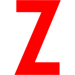 256x256 Red Letter Z Icon