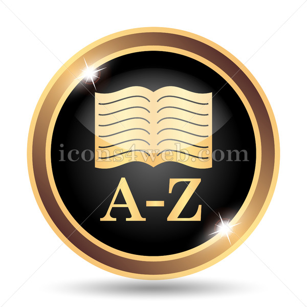 600x600 A Z Book Gold Icon