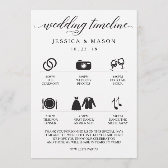 540x540 Icon Wedding Itinerary And Wedding Welcome Program