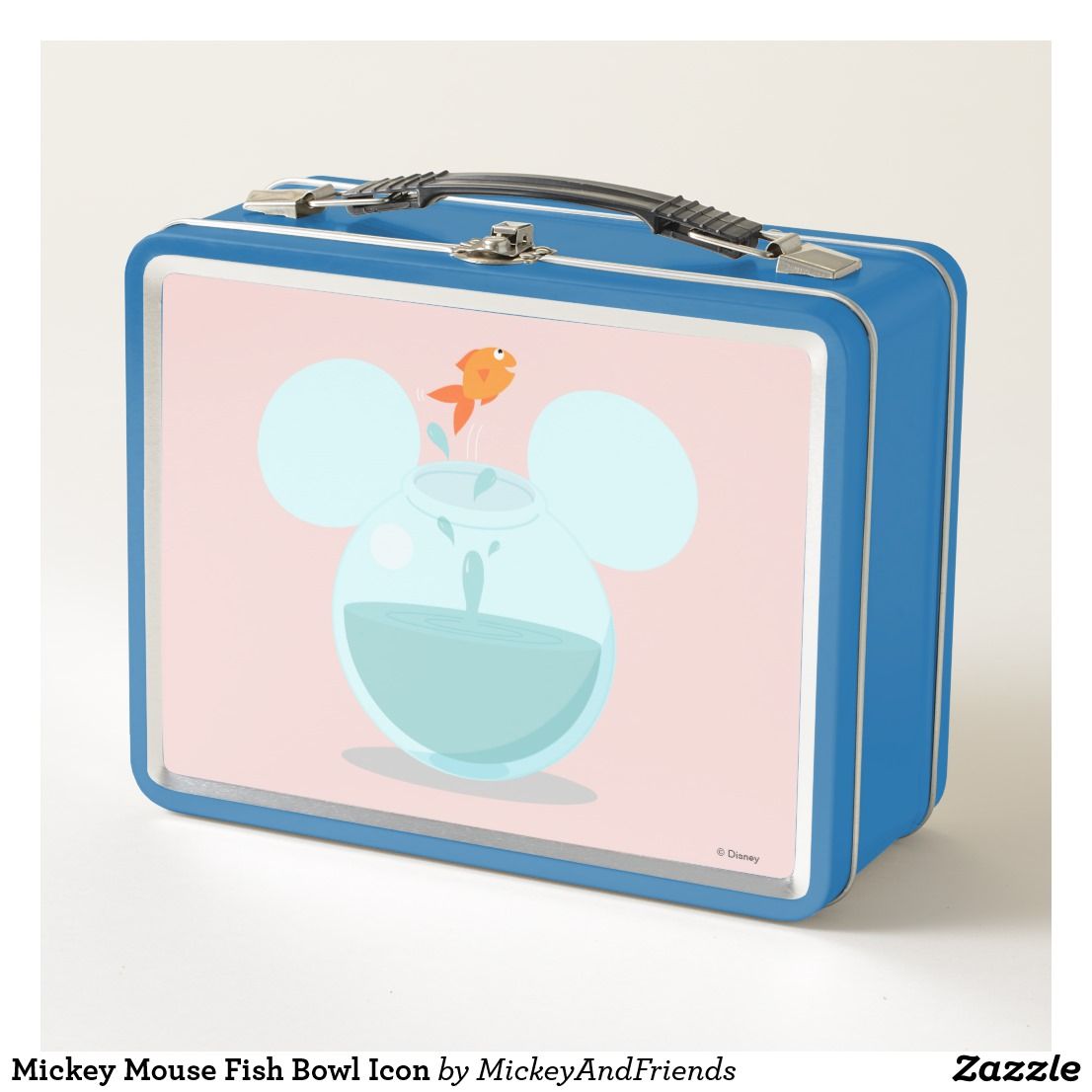 1106x1106 Mickey Mouse Fish Bowl Icon Metal Lunch Box