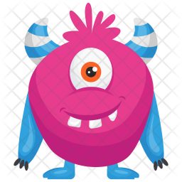 256x256 Zazzle Monster Icon Of Flat Style