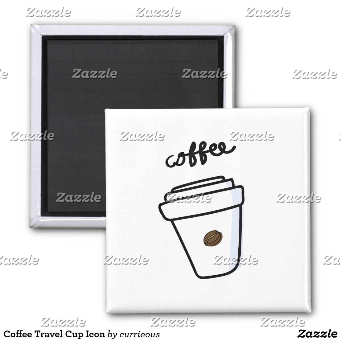 1106x1106 Coffee Travel Cup Icon Magnet Currieous Magnets