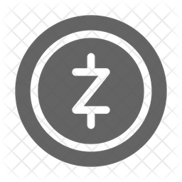256x256 Zcash Icon Of Glyph Style