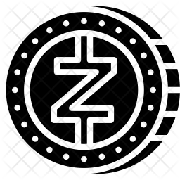 256x256 Zcash Icon Of Glyph Style