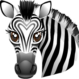 256x256 Zebra Icon World Animal Iconset Ergosign