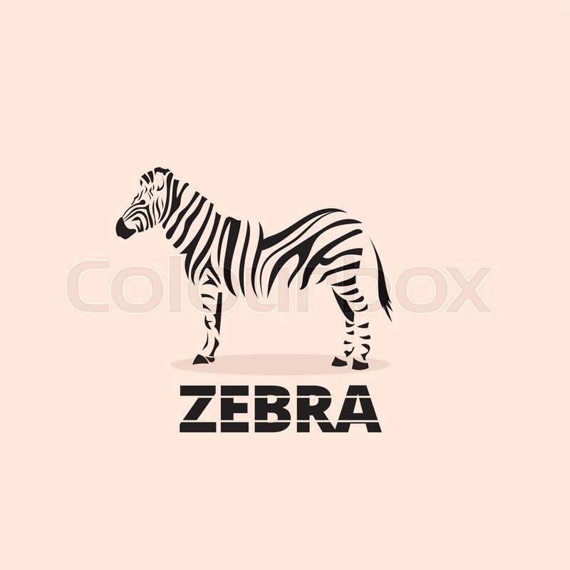 800x800 Artistic Stylized Zebra Icon Stock Vector Colourbox