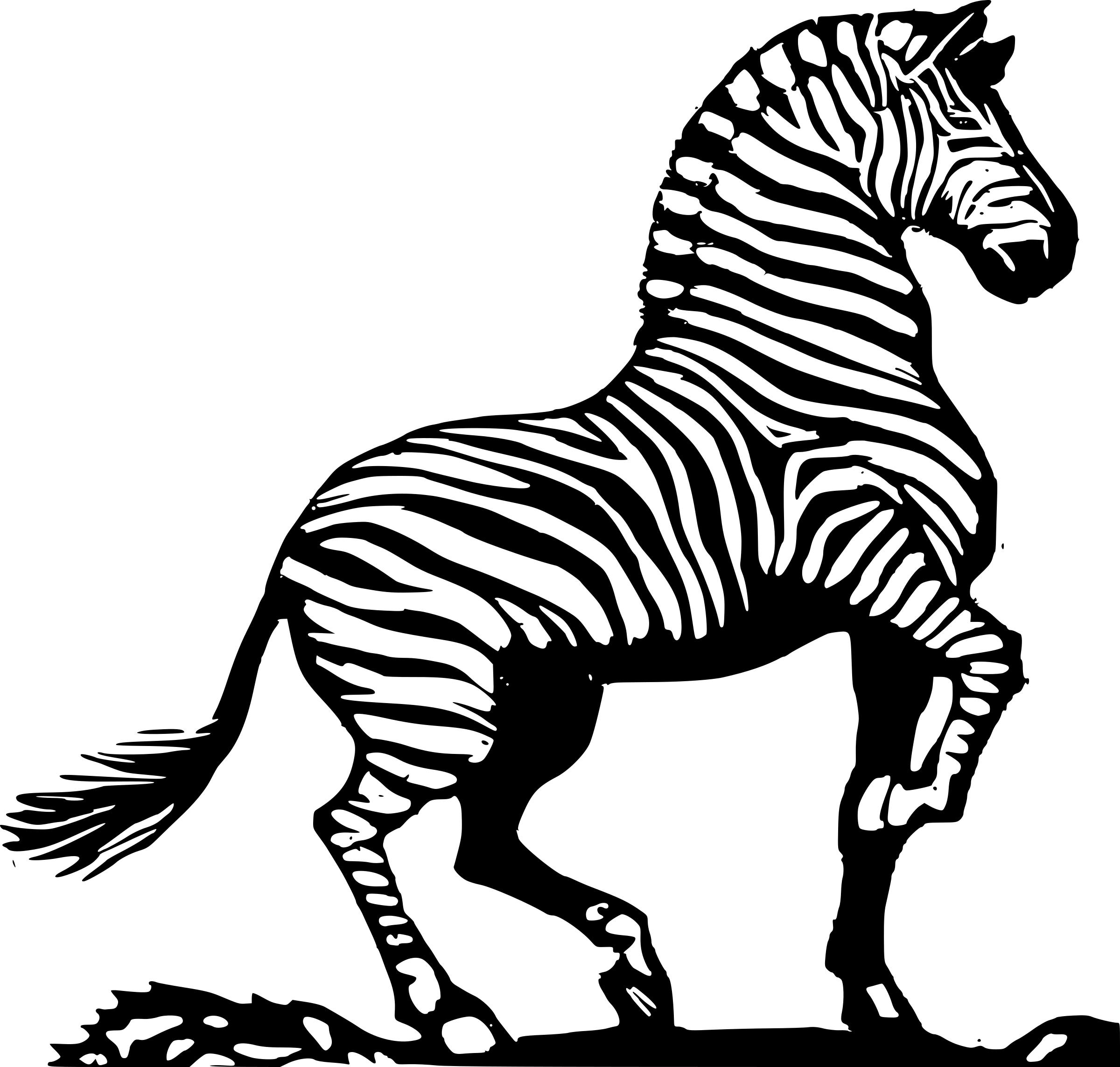 2400x2287 Wood Cut Zebra Icons Png