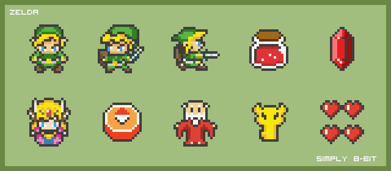 800x350 Zelda Icon Set