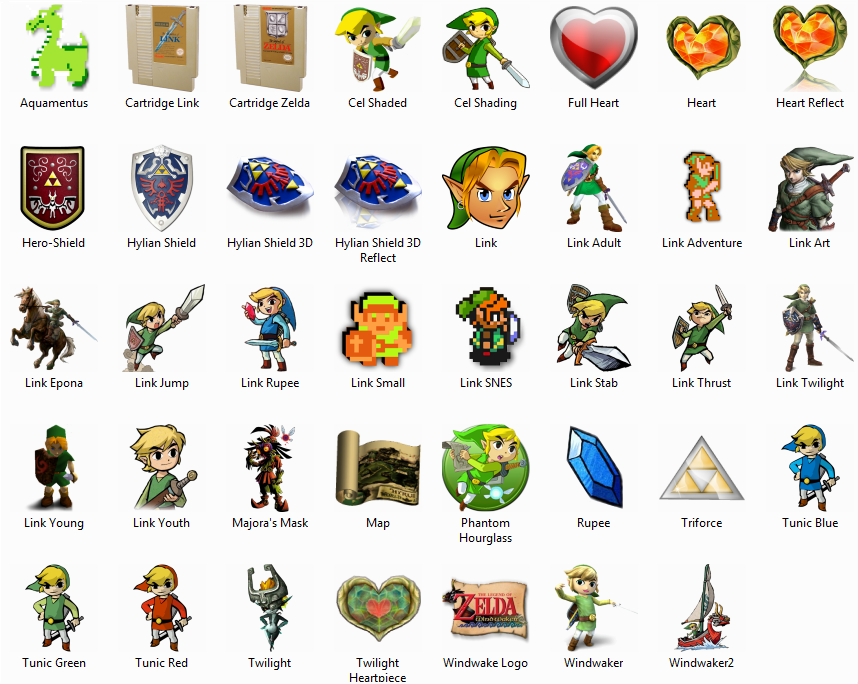 858x684 Legend Of Zelda Icon Package