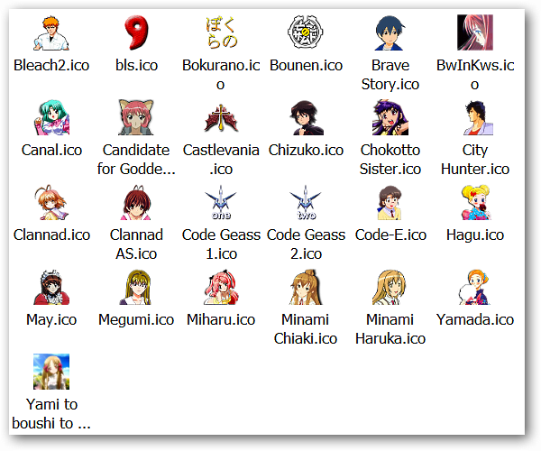 Desktop Fun Anime Icon Packs. 
