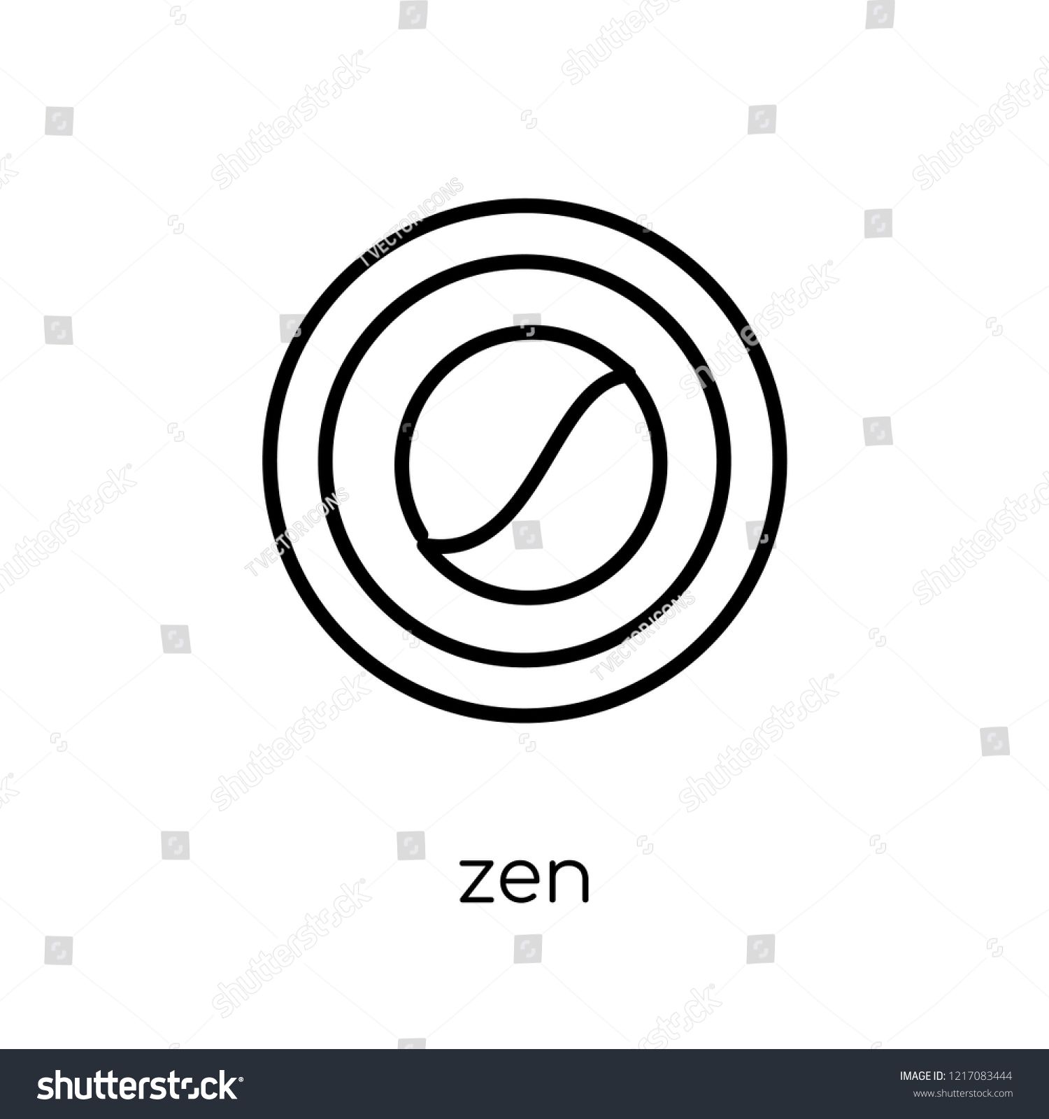 1500x1600 Zen Icon Trendy Modern Flat Linear Vector Zen Icon On White