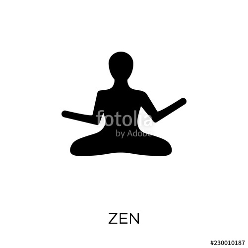 500x500 Zen Icon Zen Symbol Design From Religion Collection Stock Image