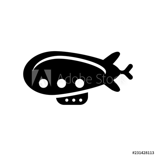 500x500 Zeppeln Trendy Zeppelin Logo Concept On White Background
