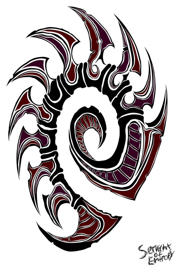 727x1100 Zerg Tattoo Images